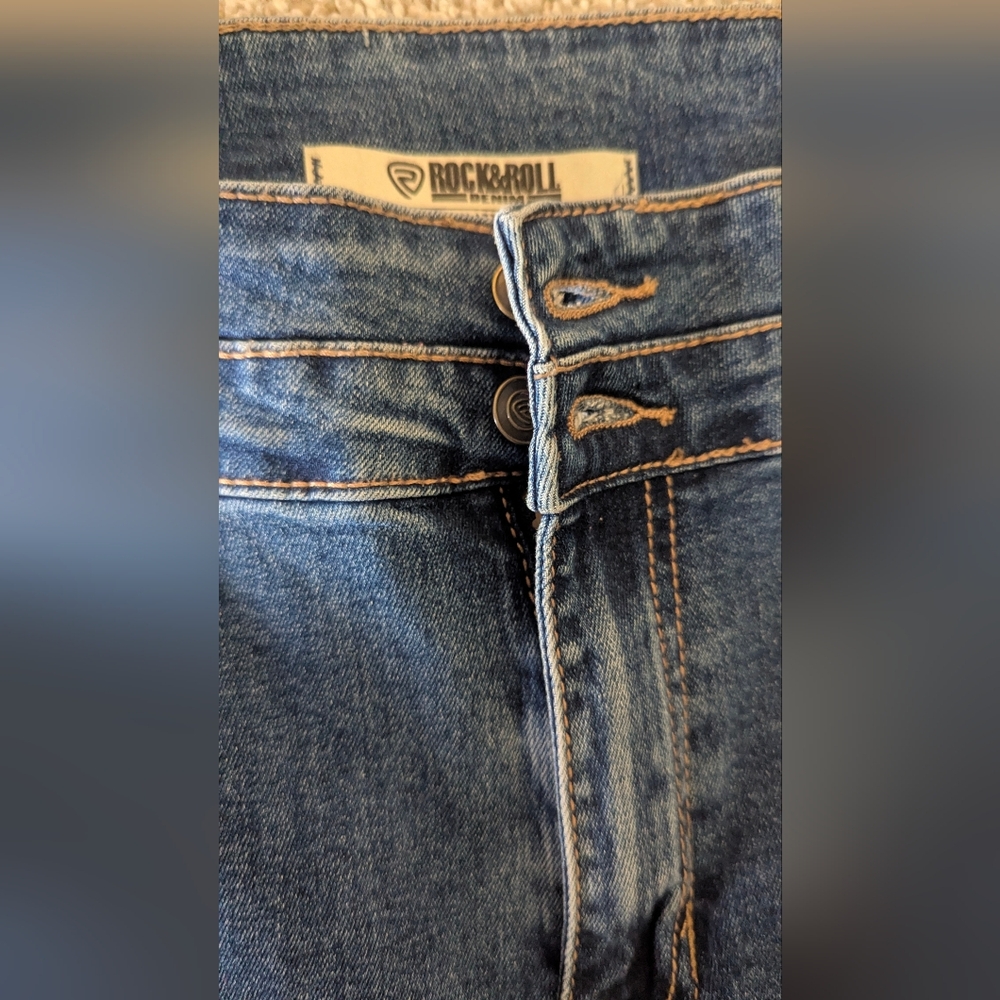 Rock & Roll Denim® Ladies Palazzo Flare Leg Jeans  - Picture 5 of 11